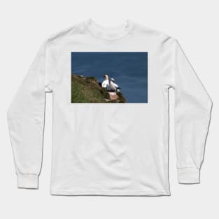 Pair of gannets at Bempton Cliffs Long Sleeve T-Shirt